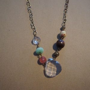 Gold beaded necklace